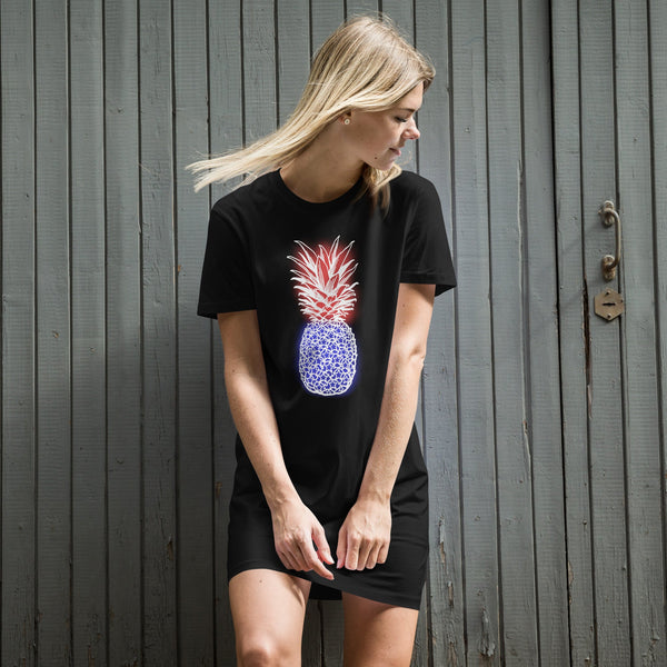 'Patriotic Pineapple' T-Shirt Dress