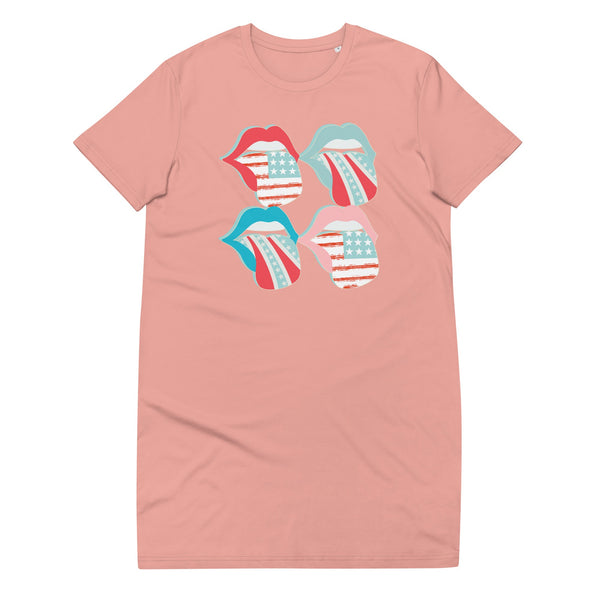'Flag Tongues' T-Shirt Dress