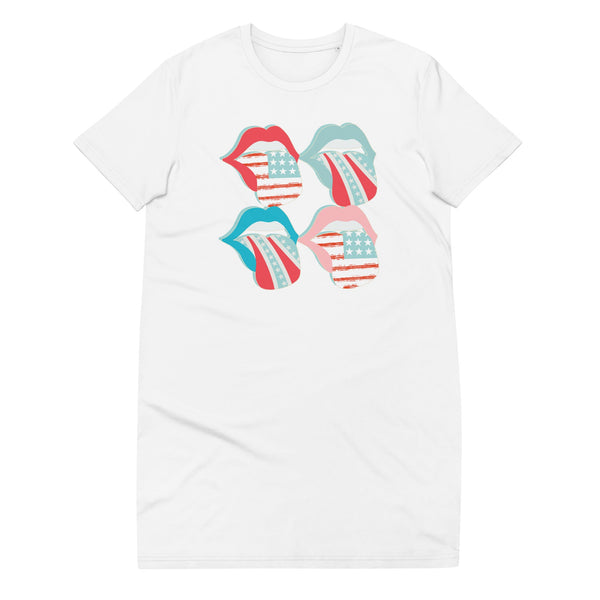 'Flag Tongues' T-Shirt Dress