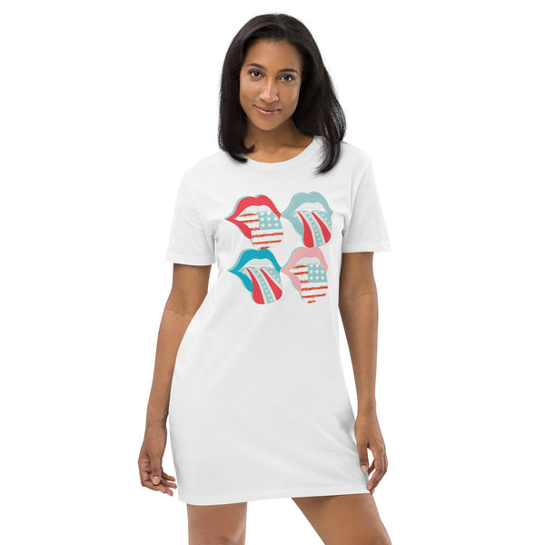 'Flag Tongues' T-Shirt Dress