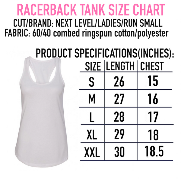 Ladies 'American AF' Racerbank Tank