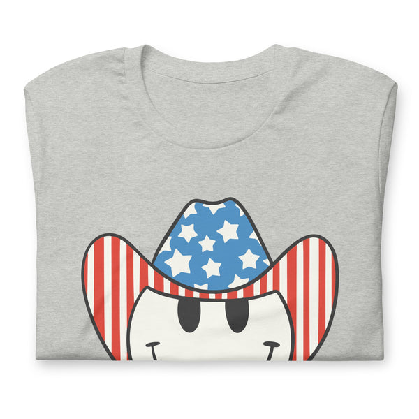 'Patriotic Cowboy' Heather Premium Tee