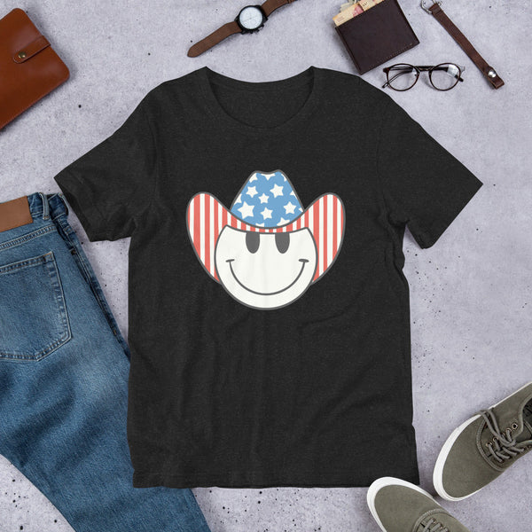 'Patriotic Cowboy' Heather Premium Tee