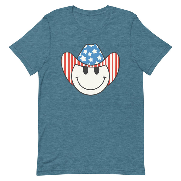 'Patriotic Cowboy' Heather Premium Tee