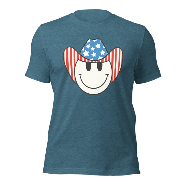 'Patriotic Cowboy' Heather Premium Tee