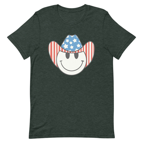 'Patriotic Cowboy' Heather Premium Tee