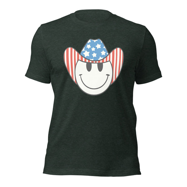 'Patriotic Cowboy' Heather Premium Tee