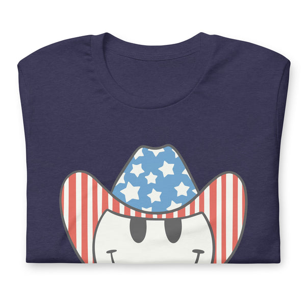 'Patriotic Cowboy' Heather Premium Tee