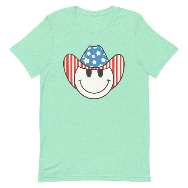 'Patriotic Cowboy' Heather Premium Tee