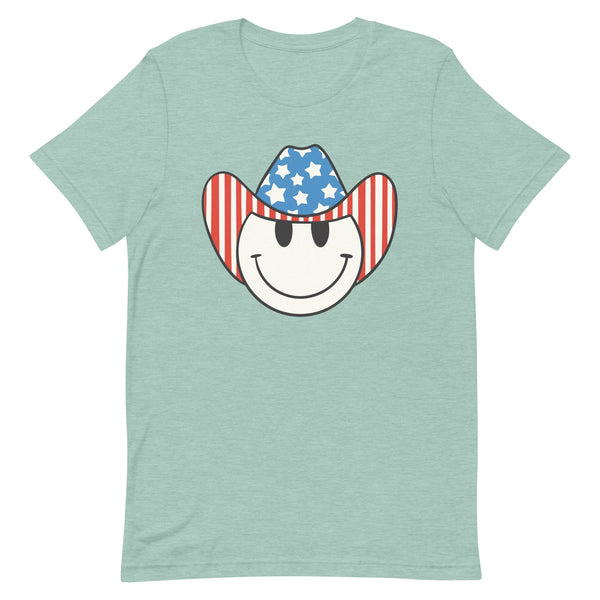 'Patriotic Cowboy' Heather Premium Tee