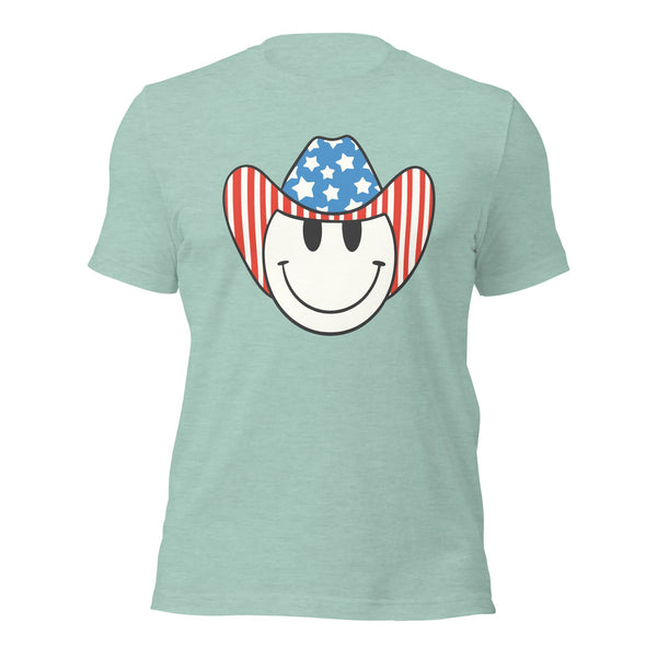 'Patriotic Cowboy' Heather Premium Tee