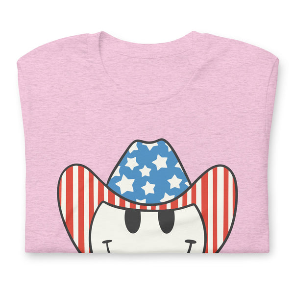 'Patriotic Cowboy' Heather Premium Tee