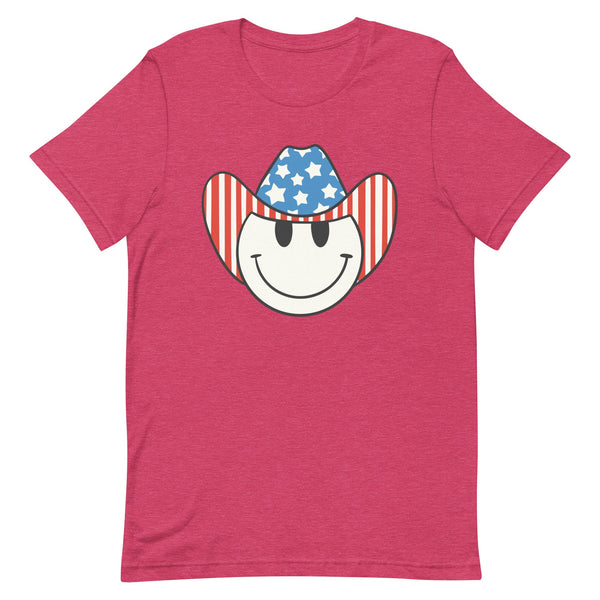 'Patriotic Cowboy' Heather Premium Tee