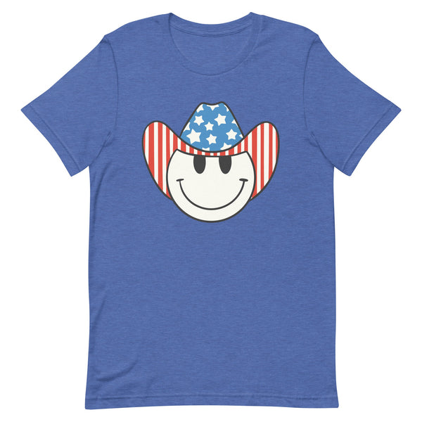 'Patriotic Cowboy' Heather Premium Tee