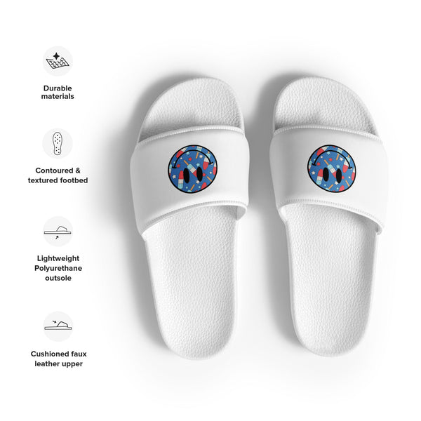 'Smiley Face Firecracker Popsicle' Women's Slides